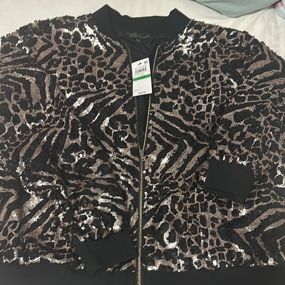 Posh Sequin Leopard Print Jacket - Picture 1 of 4